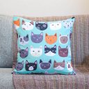 Ver imagem 4 de Kit com 3 Capas para Almofadas Decorativas Cats Gatinhos