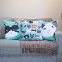 Ver imagem 2 de Kit com 3 Capas para Almofadas Decorativas Cats Gatinhos