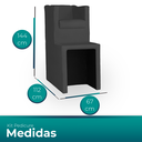 Ver imagem 4 de Kit Pedicure Poltrona Corano com Escada sem Mocho Cinza Claro