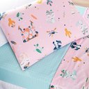 Ver imagem 3 de Jogo de Cama Lençol Lutti Solteiro Infantil 200 Fios Estampado 3 Peças Raposa Foxy Rosa - 100% Polié