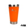 Copo Térmico Fox Stainless Quente e Frio com Tampa 473ml Laranja - 2