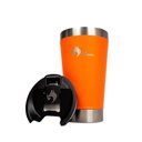 Ver imagem 1 de Copo Térmico Fox Stainless Quente e Frio com Tampa 473ml Laranja