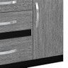 Cômoda Garcez C/ Porta Preto / Cinza OOL Moval Móveis - 6