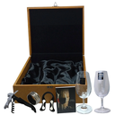 Ver imagem 2 de Caixa Madeira para 1 Garrafa com 2 Taças e Acessórios Vinho