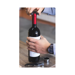 Caixa Madeira para 1 Garrafa com 2 Taças e Acessórios Vinho - 3