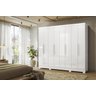 Guarda Roupa Casal 8 Portas 4 Gavetas Diplomata - Moval:branco - 1