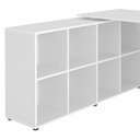 Ver imagem 7 de Escrivaninha Mesa Escritorio 8 Nichos Ne6 Branco Arty