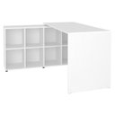 Ver imagem 6 de Escrivaninha Mesa Escritorio 8 Nichos Ne6 Branco Arty