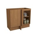 Ver imagem 2 de Balcão de Cozinha Canto Reto Vibra T626 C/ 1 Porta S/ Tampo 98cm Canela Lacca - Kappesberg