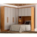 Ver imagem 4 de Modulo Aéreo Safira Solteiro Mdf com 3 Portas Clic Móveis Cumaru/fendi