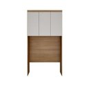Ver imagem 1 de Modulo Aéreo Safira Solteiro Mdf com 3 Portas Clic Móveis Cumaru/fendi