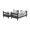 Ver imagem 4 de Beliche Madeira Maciça - vira 2 Camas - com Colchões Inclusos Porto Multimóveis VCR4159 