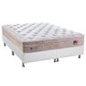Cama Box King: Colchão Molas Sealy MasterPocket Ensacadas Miami + Base CRC Courano Branco(193x203) - 1