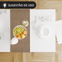 Ver imagem 6 de 1 Caminho Trilho Mesa Impermeável PVC Trama Choco 42x140