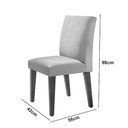 Ver imagem 4 de Sala de Jantar Mesa Olimpia 120mm MDF Vidro Canto Reto com 4 Cadeiras Grecia