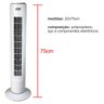 Ventilador de Coluna Circulador Ar Branco Potente 220v Fix - 2