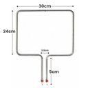 Ver imagem 3 de Resistência para Forno Fischer 30x24cm 750W 220V