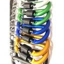 Ver imagem 3 de Kit 12 Chaveiro Mosquetão 3015 Metal Alumínio Colorido