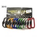 Ver imagem 4 de Kit 12 Chaveiro Mosquetão 3015 Metal Alumínio Colorido