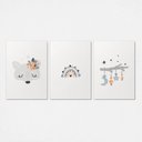Ver imagem 1 de Trio Quadros para Quarto Infantil