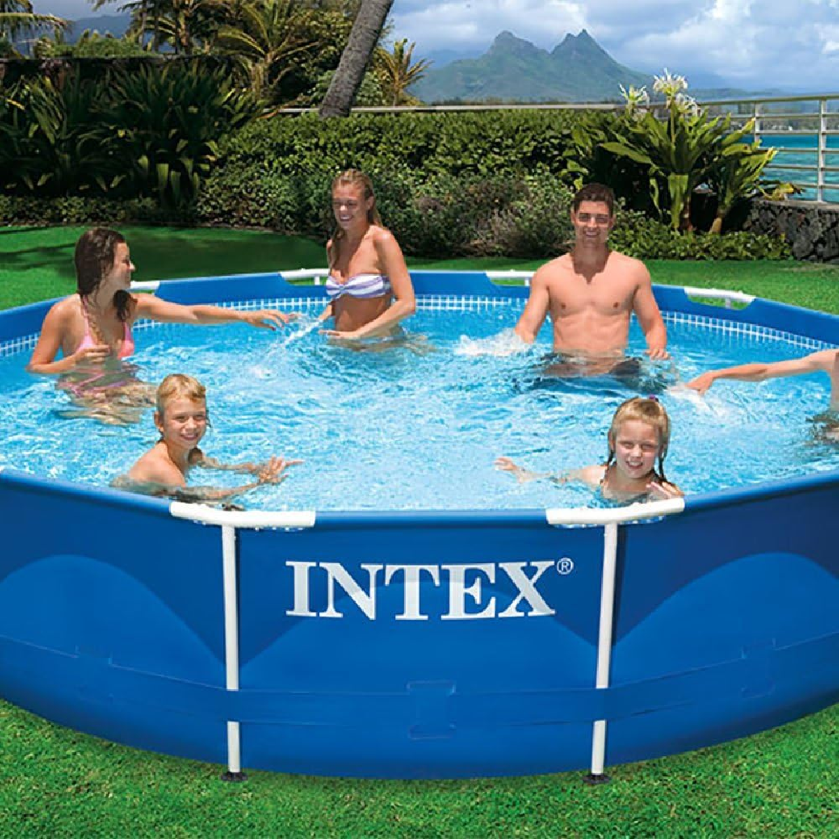 Piscina Inflavel Estrutural Redonda Intex 6503l 366cm:azul - 4