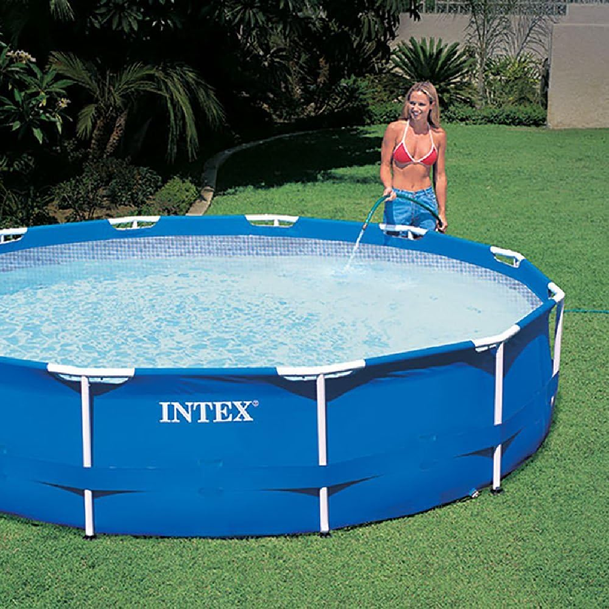 Piscina Inflavel Estrutural Redonda Intex 6503l 366cm:azul - 5