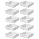 Ver imagem 1 de Kit 10 Molheira Potinho Molho 230ml Branco Bar Lancheria Travessa Retangular Pequena Funda Uno Coza