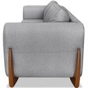 Ver imagem 2 de Sofa Jolie 3 Lugares 230cm Pes Boomerang Linho 215 Cinza Ezz Cinza