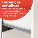 Ver imagem 5 de Guarda-Roupa Infantil 6 Portas Nuvem Branco/Rosa