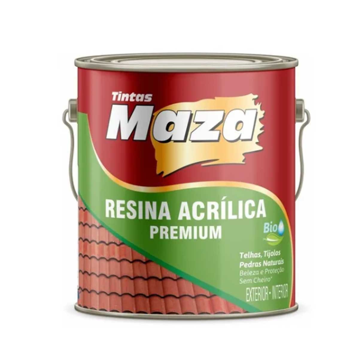 Resina Acrilica Base de Água Fosca 3,6L - Maza - 1