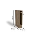 Ver imagem 3 de Nicho para Cozinha Toalheiro Maxxi G740 c/ Tampo 15cm Nogal - Kappesberg