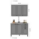 Ver imagem 4 de Cozinha Americana Modulada 2 Peças Balcão sem Tampo Paris
