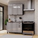 Ver imagem 2 de Cozinha Americana Modulada 2 Peças Balcão sem Tampo Paris