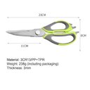 Ver imagem 4 de Tesoura Culinaria Profissional Multifuncoes 6 em 1 Faca Descasca Corta Quebra Nozes Abre Garrafa em