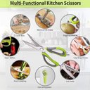 Ver imagem 3 de Tesoura Culinaria Profissional Multifuncoes 6 em 1 Faca Descasca Corta Quebra Nozes Abre Garrafa em