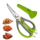 Ver imagem 2 de Tesoura Culinaria Profissional Multifuncoes 6 em 1 Faca Descasca Corta Quebra Nozes Abre Garrafa em