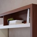 Ver imagem 6 de Estante Home Theater Elba para TV até 50 Polegadas - Nogueira Real/Off White Matte