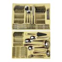 Ver imagem 3 de Faqueiro Inox Banhado a Ouro Grandortmund 84 Peças Luxo