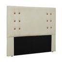 Ver imagem 3 de Cabeceira Cléo Queen Fixação no Box Estrutura Mdf-mdp em Corino Creme Loja Sheep