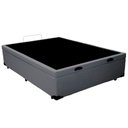 Ver imagem 6 de Cama Box Baú Casal Sintético Mega Cama Cinza 138x188x45cm