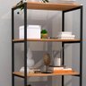 Kit 2 Estantes Livreiro Multiuso Estilo Industrial 150cm 5 Prateleiras Trento Demolição - - 4