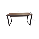 Ver imagem 4 de Mesa Escrivaninha Home Office 40mm Realme 150x72cm Castaine/preto