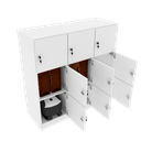 Ver imagem 1 de ARMÁRIO ESCANINHO 9 PORTAS CHAVE M59.2021.B ORGANIZADOR MUNDI MOVEIS