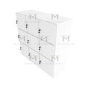 Ver imagem 5 de ARMÁRIO ESCANINHO 9 PORTAS CHAVE M59.2021.B ORGANIZADOR MUNDI MOVEIS