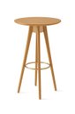 Ver imagem 2 de Mesa Bistrô Catarina de Madeira Eucalipto Nobre com Tampo MDF Laminado Cinamomo-Champagne
