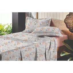 Jogo de Cama King 4 Peças Altenburg Toque Acetinado - Campo Silvestre - 2
