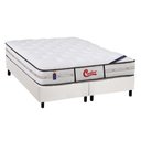 Ver imagem 1 de Cama Box King: Colchão Molas Pocket Ensacadas Castor Gold Star Vitagel Class + Base White(193x203)