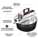 Ver imagem 3 de Panela de Brigadeiro Elétrica Saro 10L Preto Craqueado Bivolt PA10RPC