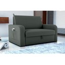 Ver imagem 2 de Sofá Cama 2 Lugares Compacto com Baú 145 Larg Daiane Matrix