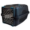 CAIXA DE TRANSPORTE PARA PET CÃES E GATOS BLACK AZUL N1 - 1